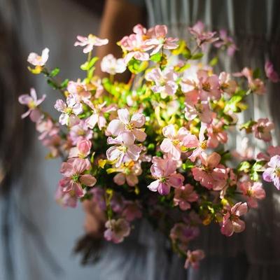 RusticReach Silk Gaura Flower Stem in Pink or Purp...