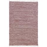 Brown Complex Chenille Flat Weave Cotton Rug