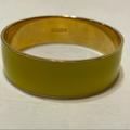 J. Crew Jewelry | J Crew Yellow And Gold Enamel Wide Bangle Bracelet | Color: Gold/Yellow | Size: Os