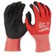 Milwauke Work Gloves Cut Protection Class 1 Set 12 Pieces M