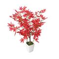 Closer2Nature 1ft7 Artificial Plant Japanese Maple Tree; Red Autumn Tree Indoor Plant - Realistic Maple Leaves; Perfect Artificial Plants Outdoor or Indoor Plant for Home, Garden, Balcony and Office…