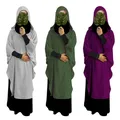Robe Hijab à Capuche pour Femme Musulmane Vêtement de Prière Long tiens imar Turquie Abaya