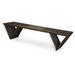 Union Rustic Darcus Eco-Friendly Wooden Picnic Outdoor Bench Wood/Natural Hardwoods in Black | 17 H x 72 W x 18 D in | Wayfair XQBC70YPWB