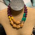Anthropologie Jewelry | Anthropologie Necklace | Color: Green/Purple/Red | Size: Os
