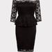 Torrid Dresses | Black Lace Off Shoulder Peplum Dress | Color: Black | Size: 0