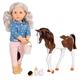 Our Generation Yanira Puppe mit Fohlen: EIN Herz für Pferde – Spielset mit Zubehör für Junge Reiterinnen