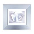 BabyRice 6 x 5-inch Baby Casting Kit with Brushed Silver Effect 3D Box Display Frame (Silver Metallic)