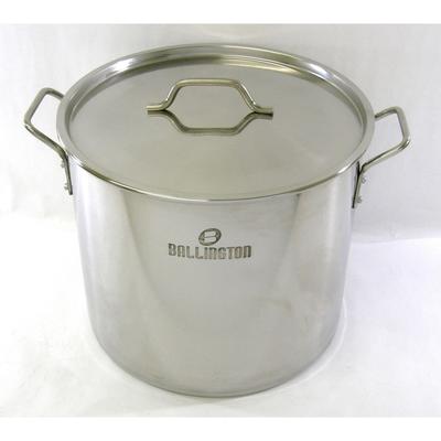 32QT Stainless Steel Stock Pot with Steamer Rack