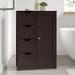 Gracie Oaks Jalieah 22" W x 32" H x 11.8" D Free-Standing Bathroom Cabinet Manufactured Wood in Brown | 32.5 H x 22 W x 12 D in | Wayfair