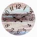 August Grove® Vintage Farmhouse Wooden Battery Operated Wall Clock Wood in Brown | 20.28 H x 20.08 W x 2.76 D in | Wayfair