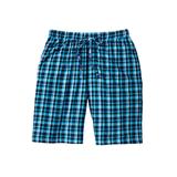 Men's Big & Tall Hanes® 2-Pack Sleep Shorts by Hanes in Bright Navy Blue Plaid (Size 6XL)