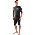Gul Mens G-Force 3mm Back Zip Shorty Wetsuit - Black Navy - Easy Stretch - 80% D-Flex panels for durability