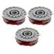 SPARES2GO Spool & Line Cord Double Autofeed Type FLY021A for Flymo Contour 500XT Strimmer (Pack of 3)