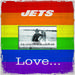 New York Jets 10'' x Love Pride Frame