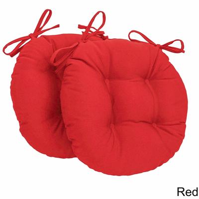 16-inch Round Indoor Twill Chair Cushions (Set of 2 or 4) - 16 x 16