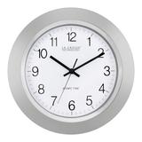 La Crosse Technology 14 Inch Silver Atomic Analog wall clock