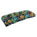 42-inch Rounded Back Tufted Outdoor Loveseat/Bench Cushion