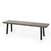 Pointe Outdoor Industrial Aluminum Dining Bench by Christopher Knight Home