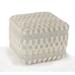 LR Home Cream Dreams Tufted Cube Pouf