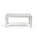 Birch Lane™ Poinsettia Powder Coated Aluminum Dining Table Metal in White | 29 H x 64 W x 36 D in | Outdoor Dining | Wayfair