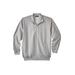 Men's Big & Tall Full-Zip Fleece Jacket by KingSize in Grey (Size XL)