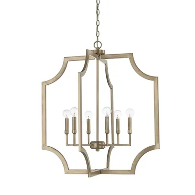 Capital Lighting Soft Edge Metal 6 Light Pendant