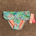 Lilly Pulitzer Swim | Lilly Pulitzer Sarong Hipster Bikini Bottom | Color: Blue/Green | Size: 0