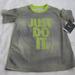 Nike Shirts & Tops | Boys Nike Just Do It Shirt | Color: Gray/Green | Size: 4b