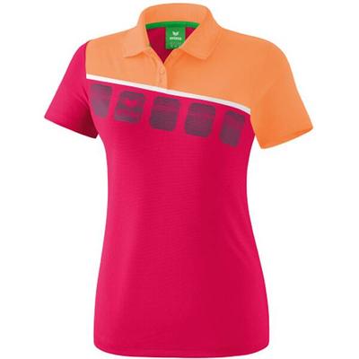 ERIMA Fußball - Teamsport Textil - Poloshirts 5-C Poloshirt Damen, Größe 38 in Pink