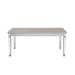 ACME Varian Dining Table in Mirrored and Antique Platinum