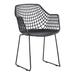 Aurelle Home Modern Perforated Back Outdoor Patio Chair (Set of 2)