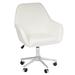 Mercer41 Kelly Modern Makeup Vanity Chair Home Office Chair w/ Lumbar Support & 360 Degree Seat Swivel Upholstered, in Gray | Wayfair