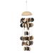 Juniper + Ivory 5 In. x 17 In. Coastal Windchime Cream and Black Coconut shells - Juniper + Ivory 33114