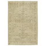 Ginerva Hand-Knotted Oriental Cream/ Green Area Rug (8'X10') - Jaipur Living RUG147648