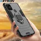 EllY316Shockproof Armor Case pour Samsung Galaxy A21S Ring Stand Bumper Silicone + PC Phone Back