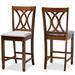 Reneau Modern and ContemporaryUpholstered 2-Piece Wood Pub Chair Set