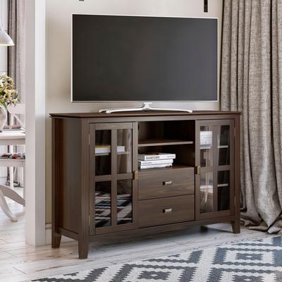 WYNDENHALL Stratford 53-inch Solid Wood TV Media Stand - 53 inch wide