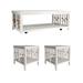 Dockside White 3 Piece Set (1 Cocktail & 2 End Tables)