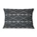 RIGGING CHARCOAL Indoor|Outdoor Lumbar Pillow By Kavka Designs