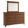 Ediline 9-Drawer Wood Modular Storage Dresser and Mirror by iNSPIRE Q Classic