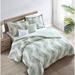 Tommy Bahama Home Kauai Reversible 5 Piece Comforter Set Polyester/Polyfill/Cotton in Green | Queen Comforter + 2 Shams + 2 Throw Pillows | Wayfair