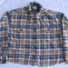 American Eagle Outfitters Tops | Junior American Eagle Flannel Shirt/Jacket - Small | Color: Blue/Gold/Red/White | Size: S