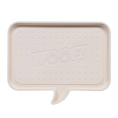 Iris Ivory "WOOF" Pet Feeding Mat, Medium