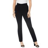 Plus Size Women's Essential Stretch Yoga Pant by Roaman's in Black (Size 34/36)