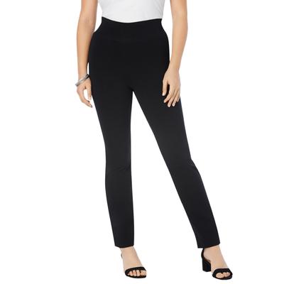 Plus Size Women's Essential Stretch Yoga Pant by Roaman's in Black (Size 22/24)