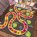 Children Fun Rugs Funfair Playmat for Nursery Playroom Bedroom Educational Creative Play Crawling Kids Play Mat Carpets (140 * 200cm,1)