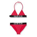 Calvin Klein Girl's Triangle Bikini Set, Pink Heart, 14-16