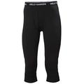 Helly Hansen Men's Lifa Merino Midweight 3/4 Pants, Black, Small