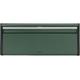 Brabantia Rectangular Fall Front Bread Bin (Pine Green) Large Front Opening Flat Top Bread Box, Fits 2 Loaves