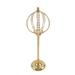 Gold Luxury Crystal Bead Ball Globe Princess Decor Large Wedding Centerpiece Stand Flower Riser